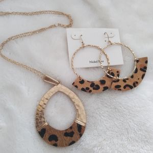 WEEKEND SALE- Animal Print Jewelry Set